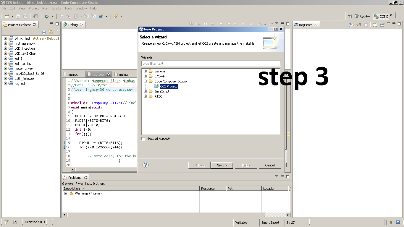 Code Composer Studio V7 Simulator